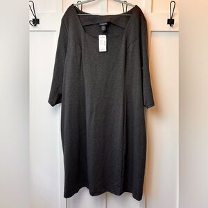 Lane Bryant NEW NWT Women's Size 26/28 Shift Dress Gray Knee Length Casual